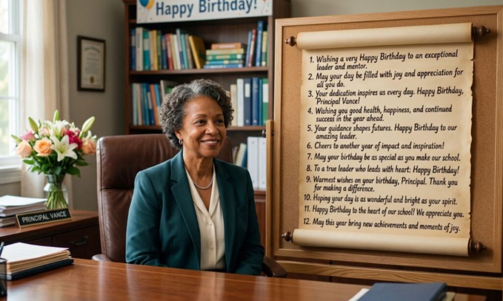 10+ Heartfelt Birthday Wishes for Principal