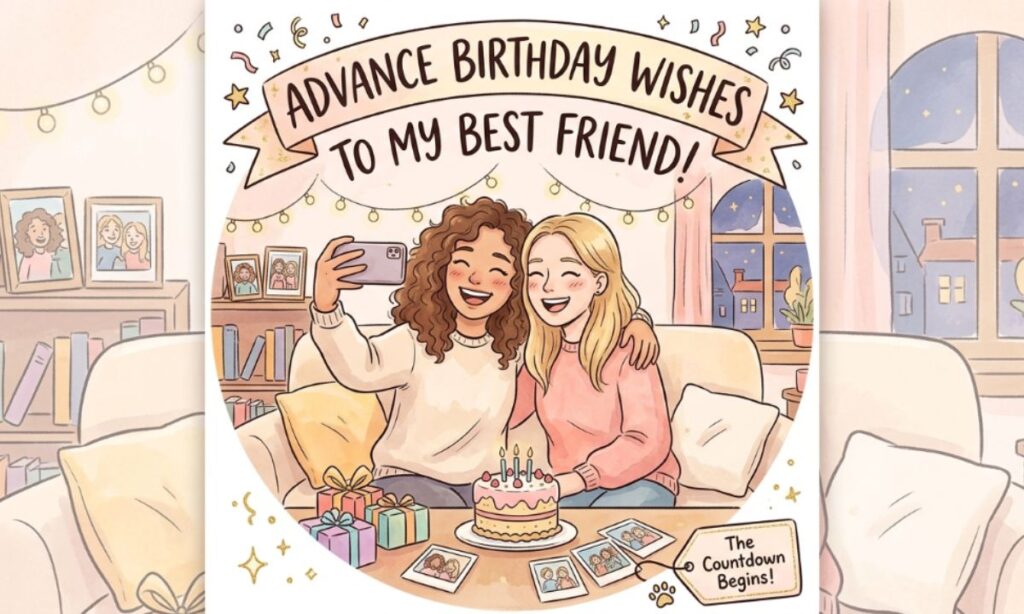 Advance Birthday Wishes for Best Friend