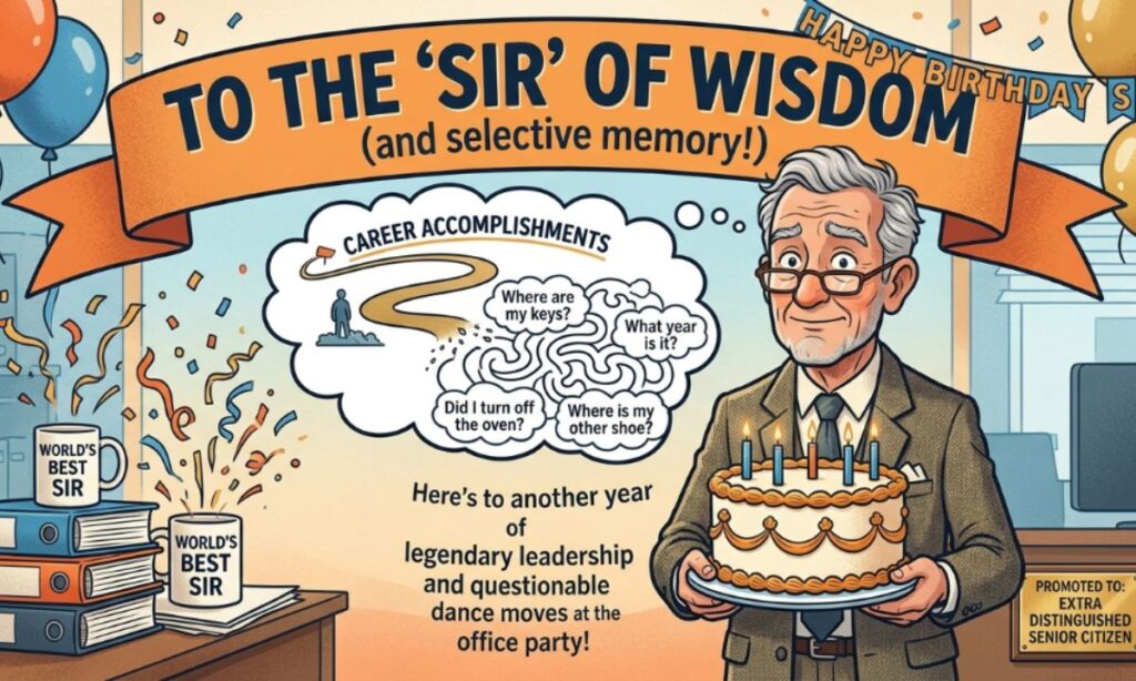 Funny Birthday Wishes for Sir