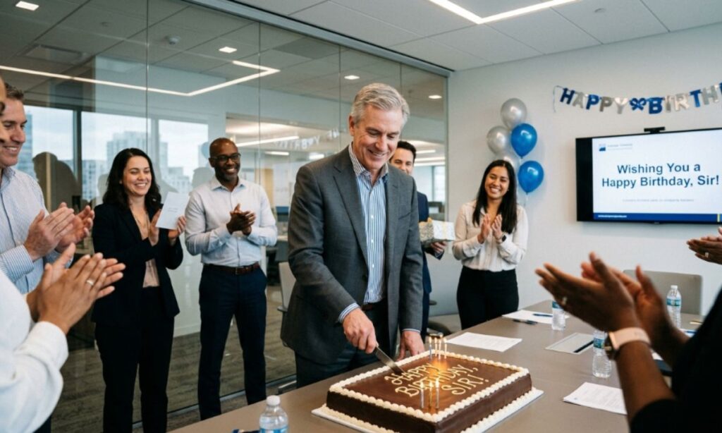 Happy Birthday Wishes for Sir in the Office