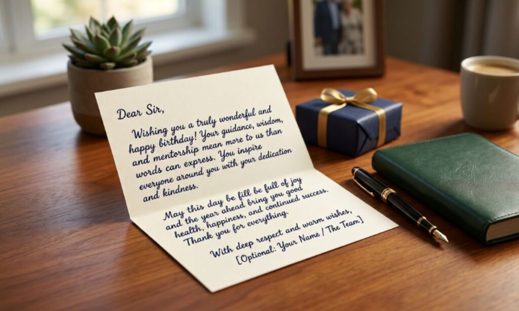 Heart-Touching Birthday Wishes for Sir