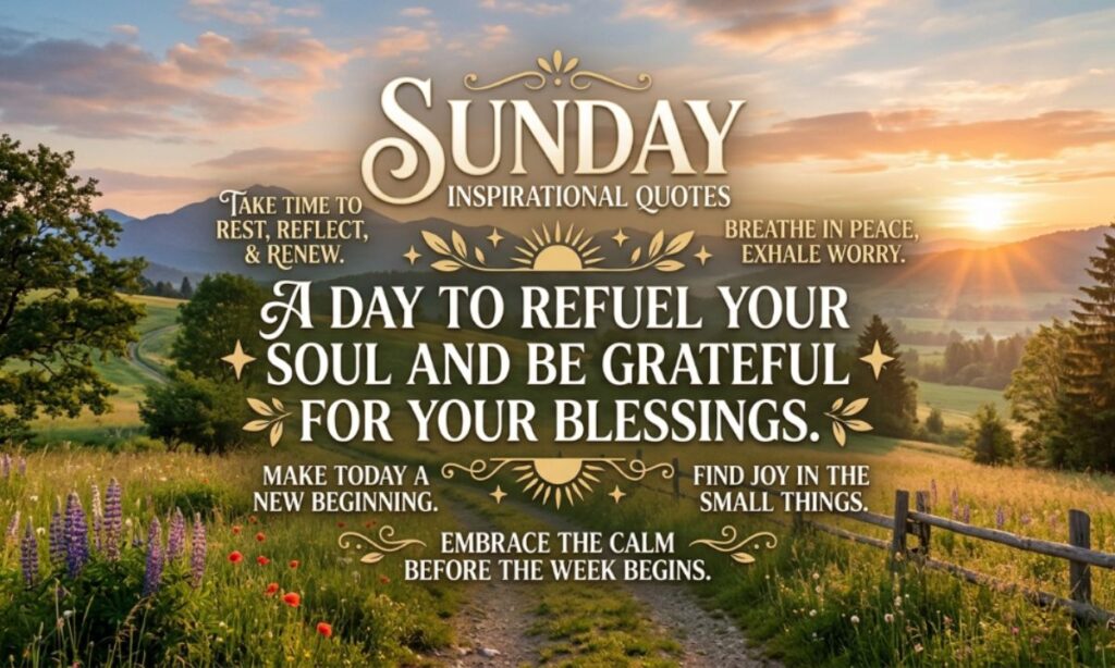 Sunday Inspirational Quotes