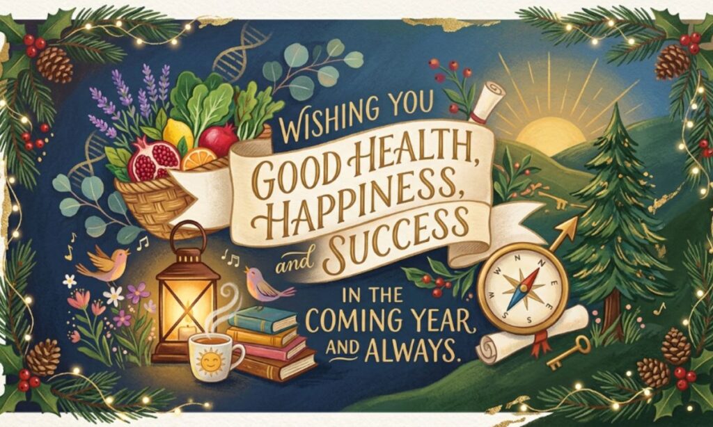 Wishing You Good Health, Happiness, and Success in the Coming Year and Always