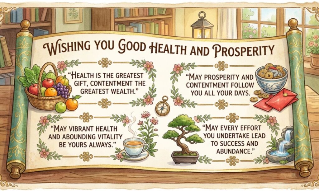 Wishing You Good Health and Prosperity Quotes