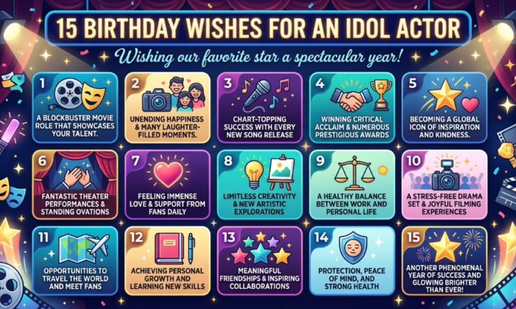 15 Birthday Wishes for Idol Actor