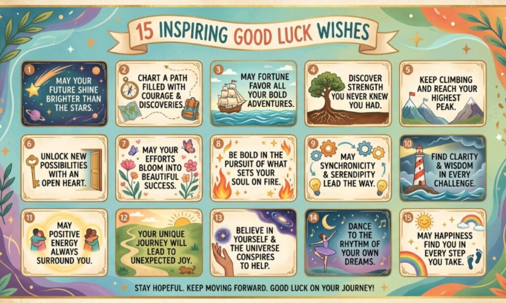 15 Inspiring Good Luck Wishes