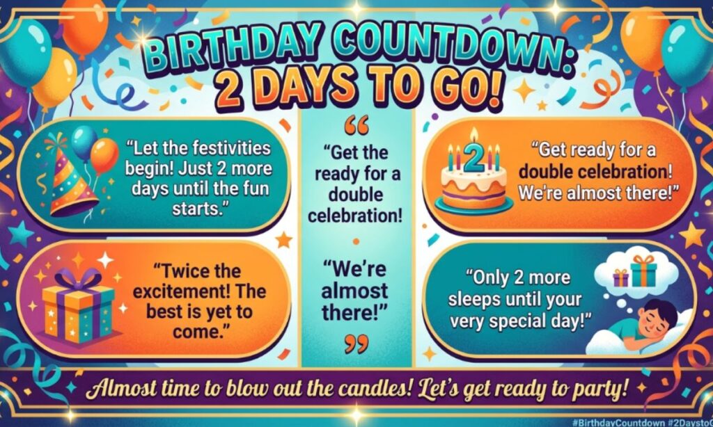2 Days to Go Birthday Countdown Quotes