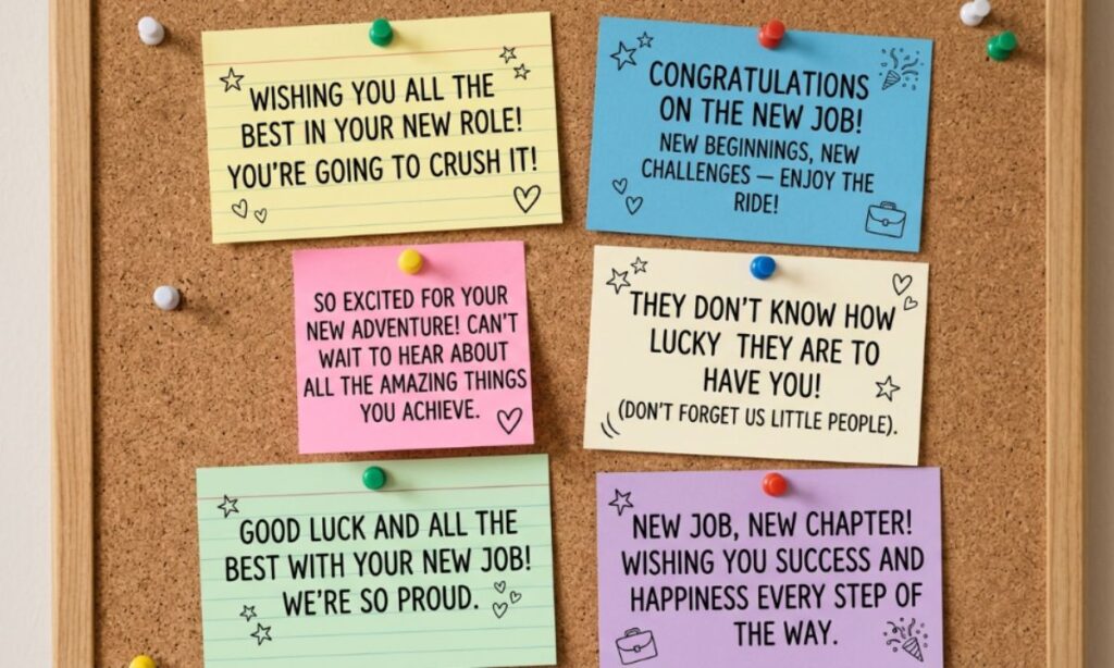 6 Good Luck on Your New Job Messages