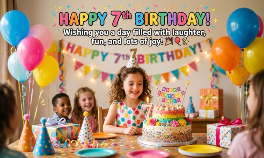 7th Birthday Message General Wishes