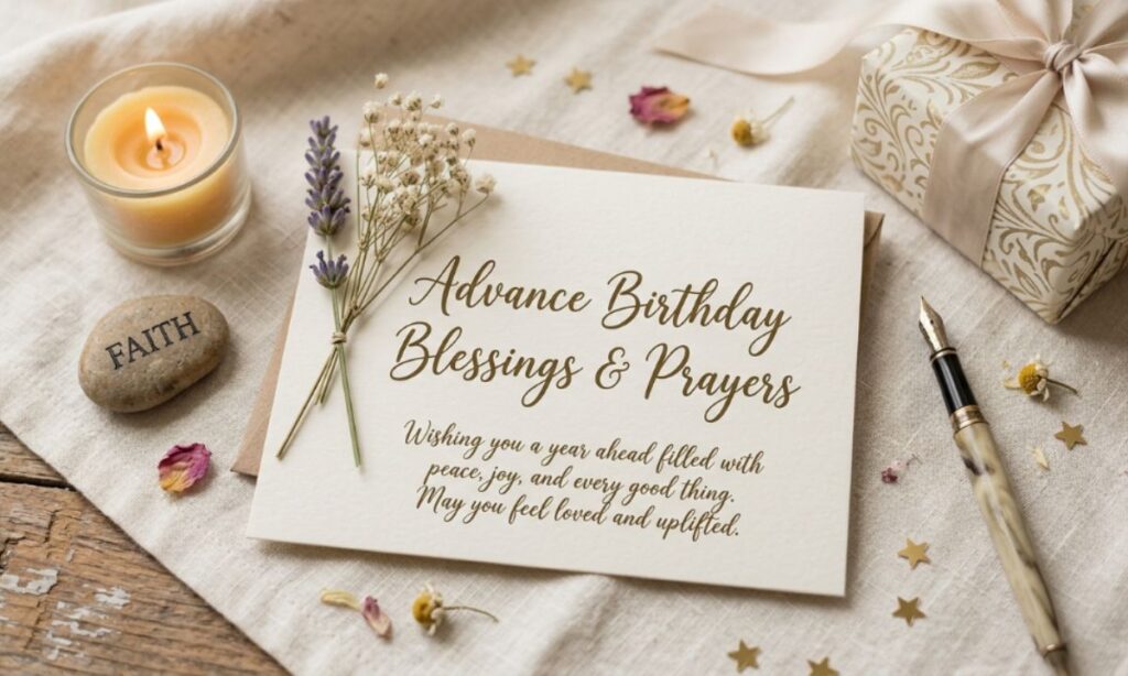 Advance Birthday Blessings and Prayers