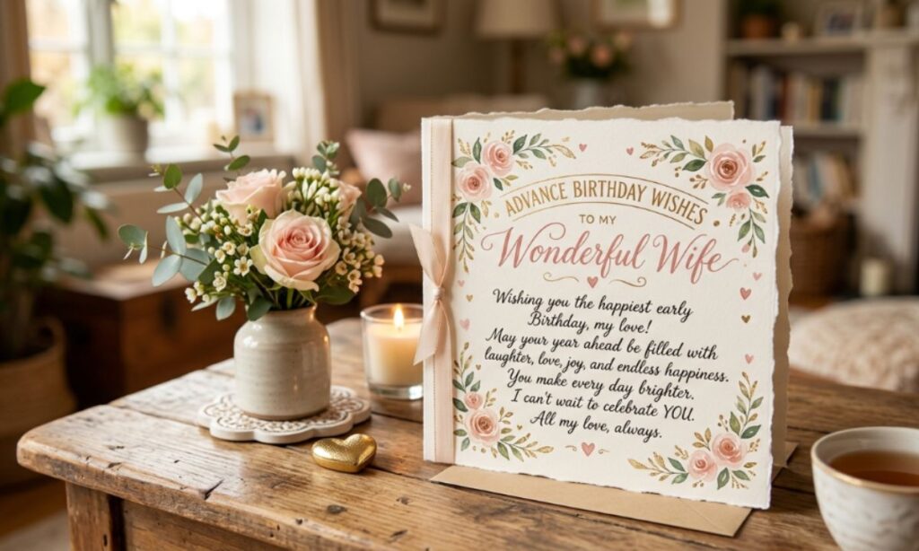 Advance Birthday Wishes for Wife