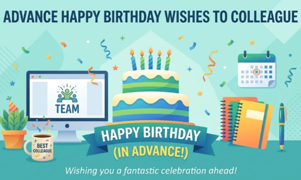 Advance Happy Birthday Wishes to Colleague