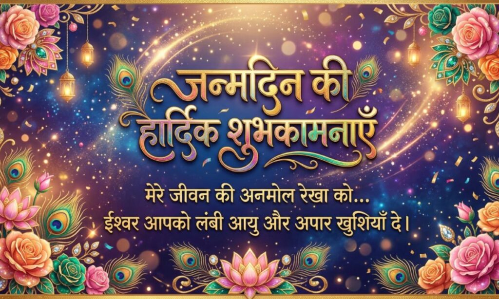 Beautiful Lifeline Birthday Wishes in Hindi