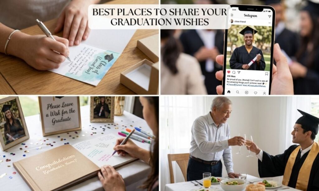 Best Places to Use These Graduation Wishes