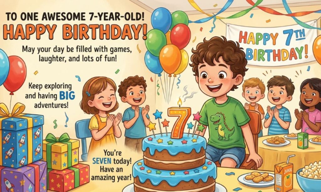Birthday Wishes for 7-Year-Old Boy