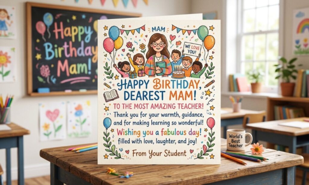 Birthday Wishes for Mam from Student