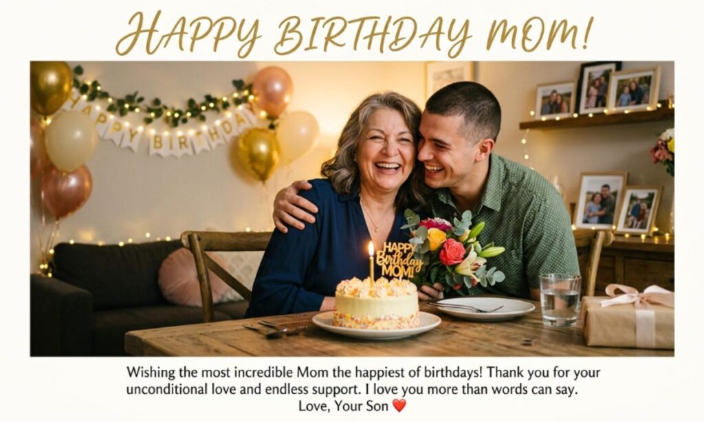 Birthday Wishes for Mom from Son