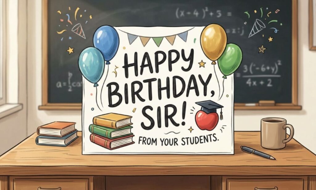 Birthday Wishes for Sir from Students