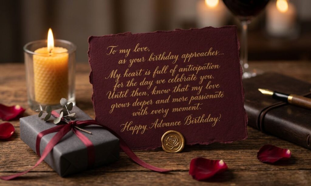 Deep & Passionate Advance Birthday WishesDeep & Passionate Advance Birthday Wishes