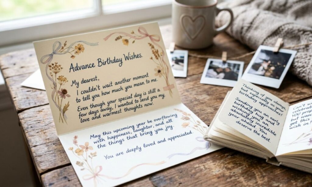Emotional Advance Birthday Wishes