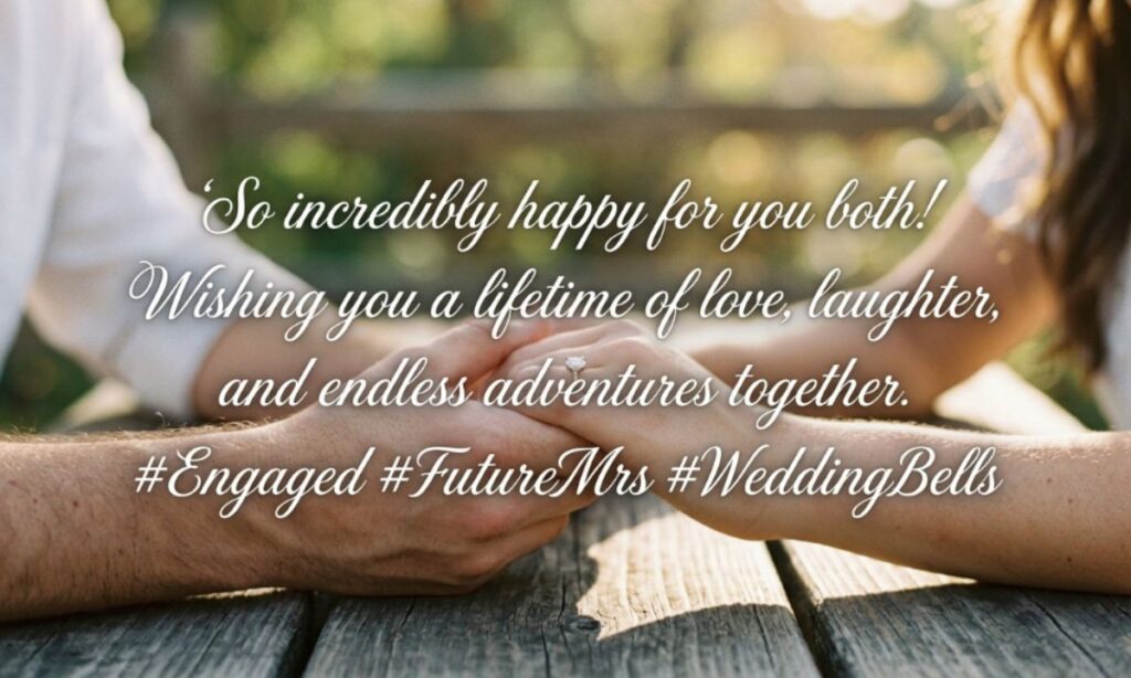 Engagement Wishes Quotes for Social Media Captions