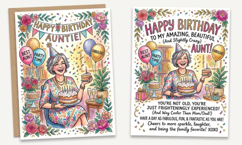 Funny Beautiful Happy Birthday Wishes for Aunt