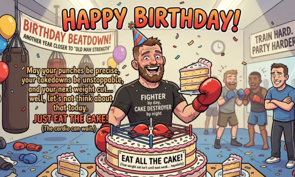 Funny Birthday Wishes for Fighter