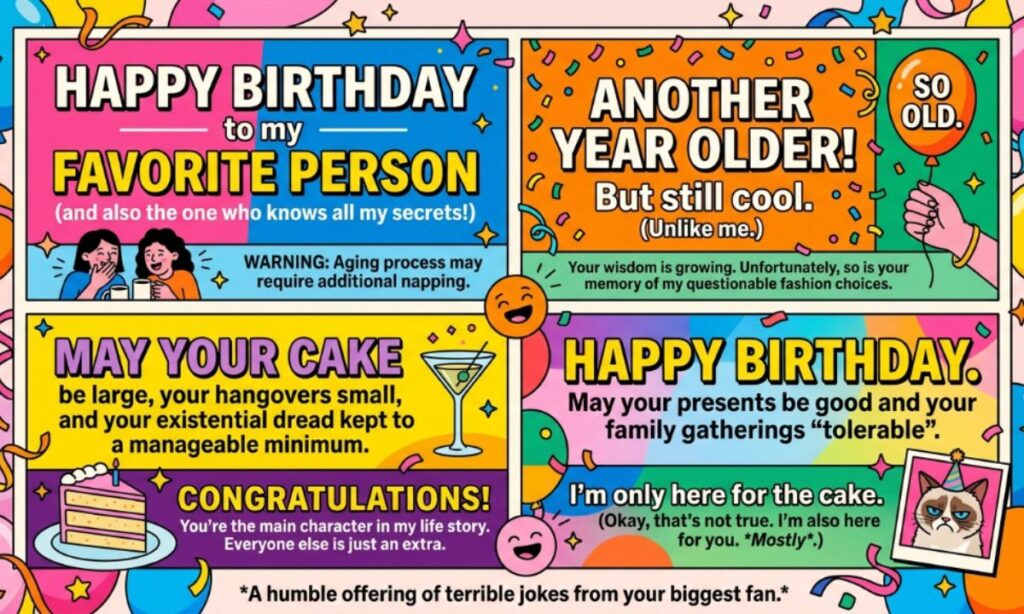 Funny Birthday Wishes for My Favorite Person