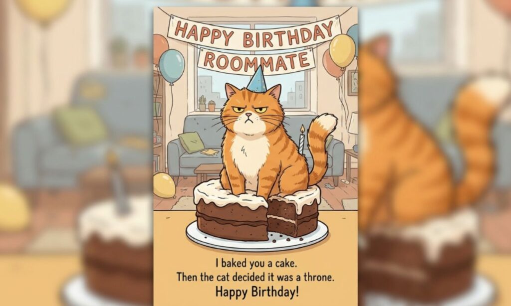 Funny Birthday Wishes for Pet-Loving Roommates