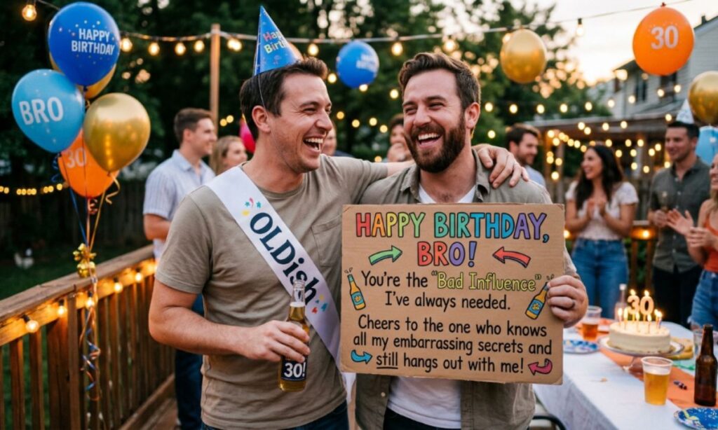 Funny Happy Birthday Messages for a Brother-like Friend