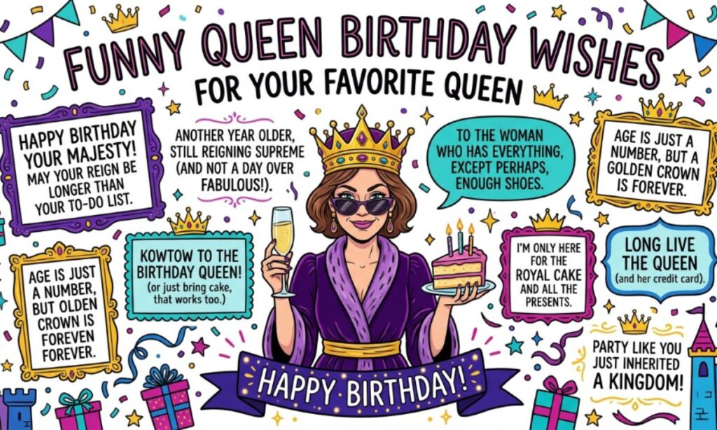 Funny Queen Birthday Wishes for Your Favorite Queen