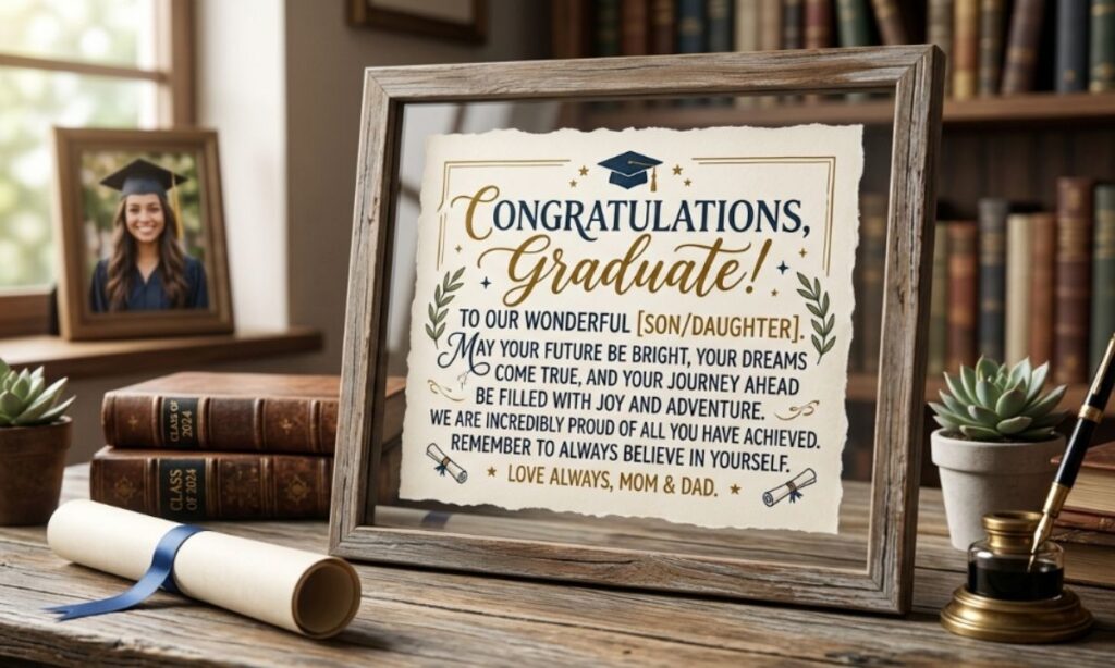 Graduation Wishes for Son or Daughter