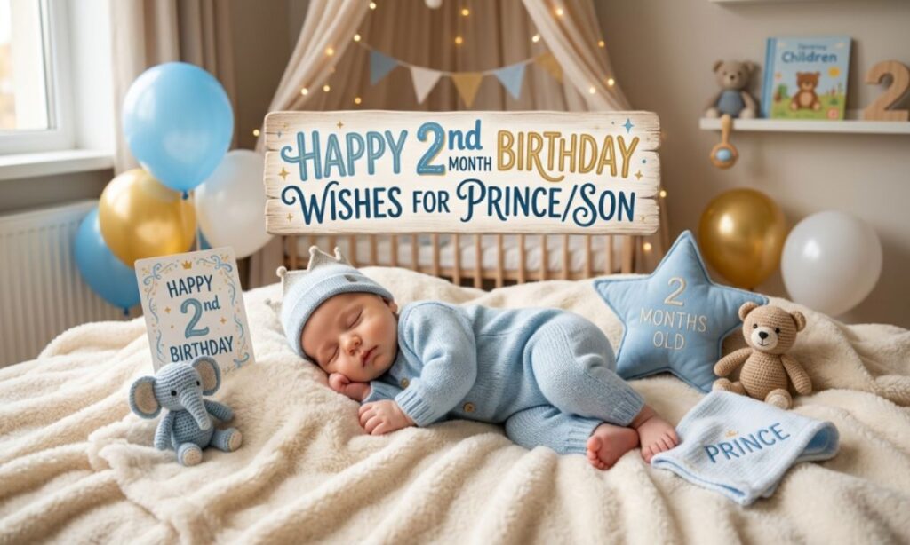 Happy 2nd Month Birthday Wishes for PrinceSon