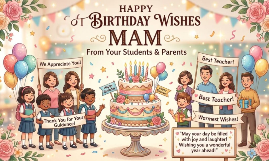 Happy Birthday Wishes Mam from Students and Parents