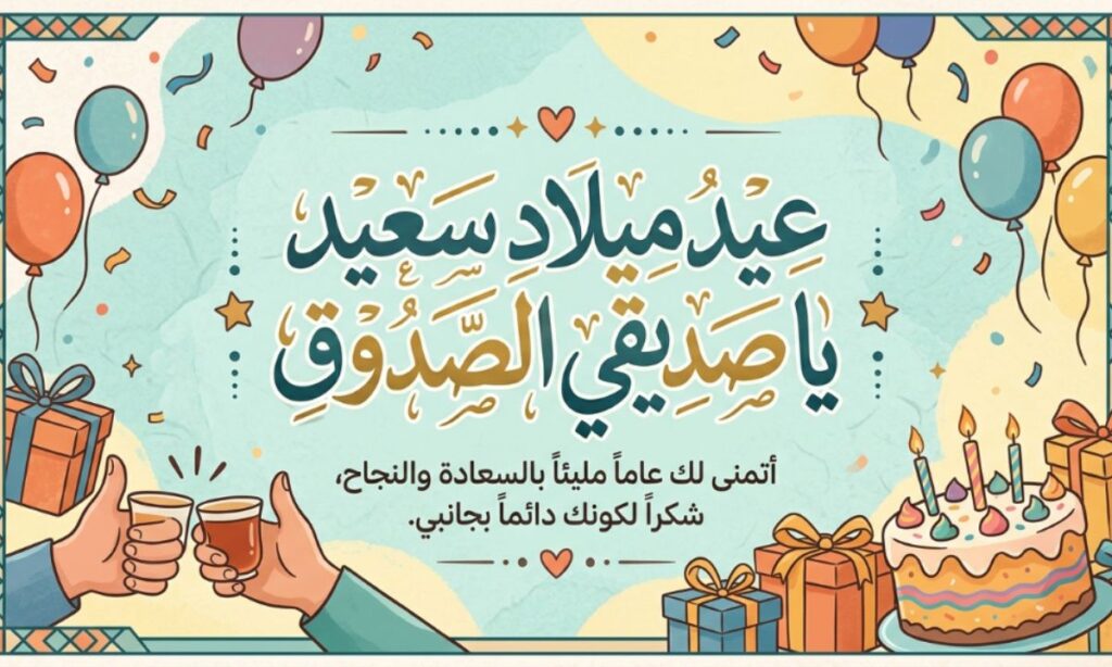 Happy Birthday Wishes for Best Friends in Arabic