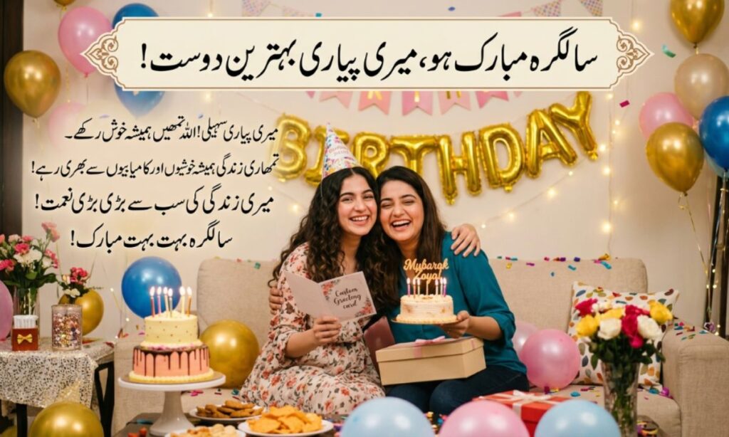Happy Birthday Wishes for Best Friends in Urdu