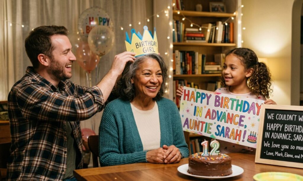 Happy Birthday in Advance Message for Family Member