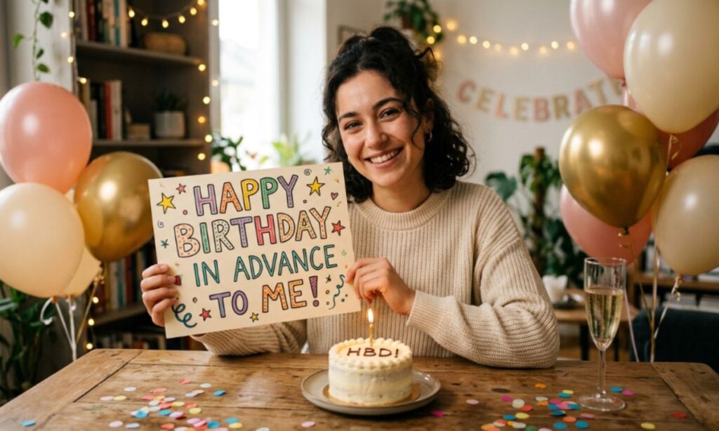Happy Birthday in Advance Message for Yourself