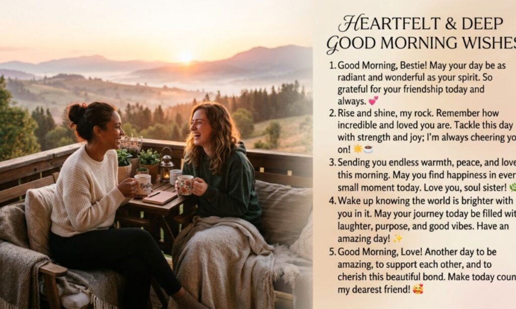 Heartfelt & Deep Good Morning Wishes for Best Friends