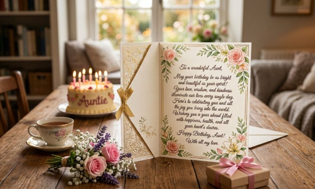Inspirational Birthday Message for Aunt