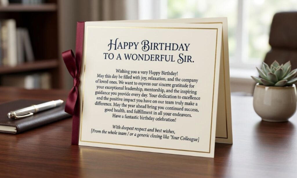 Long Happy Birthday Wishes for Sir