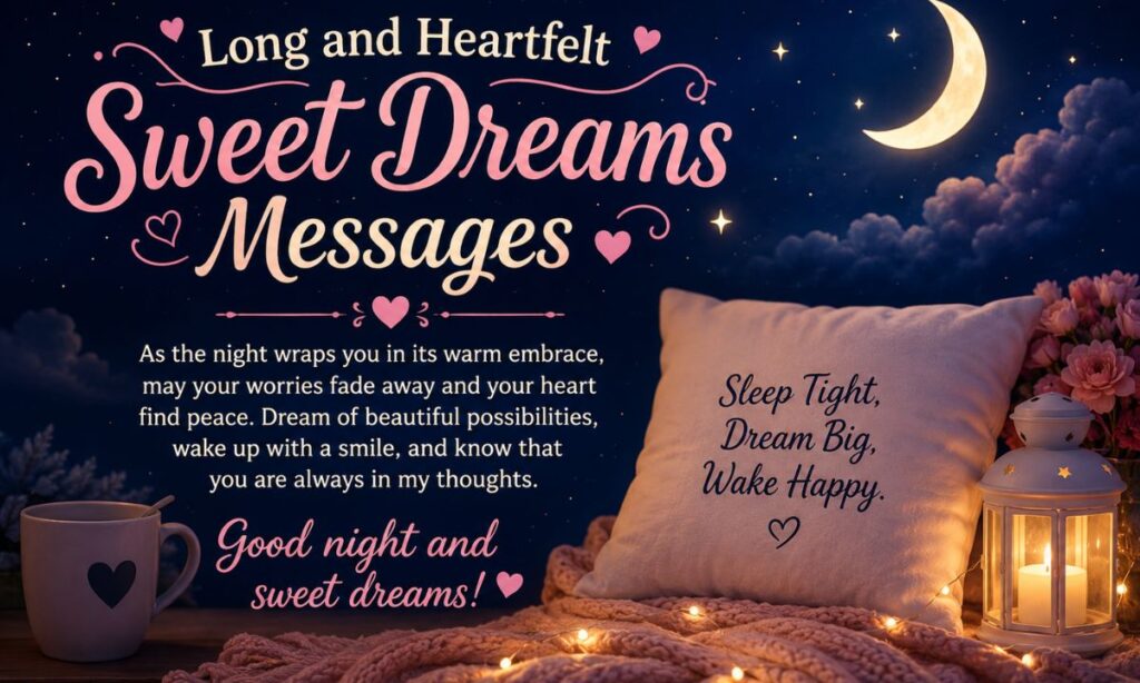 Long and Heartfelt Sweet Dreams Messages