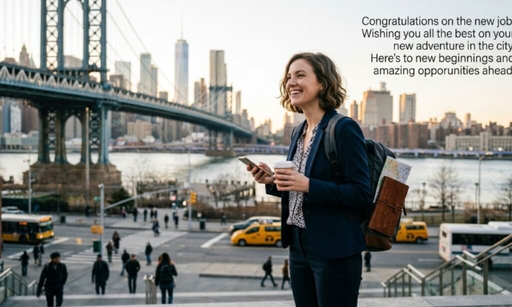 New Job Wishes for Someone Moving to a New City
