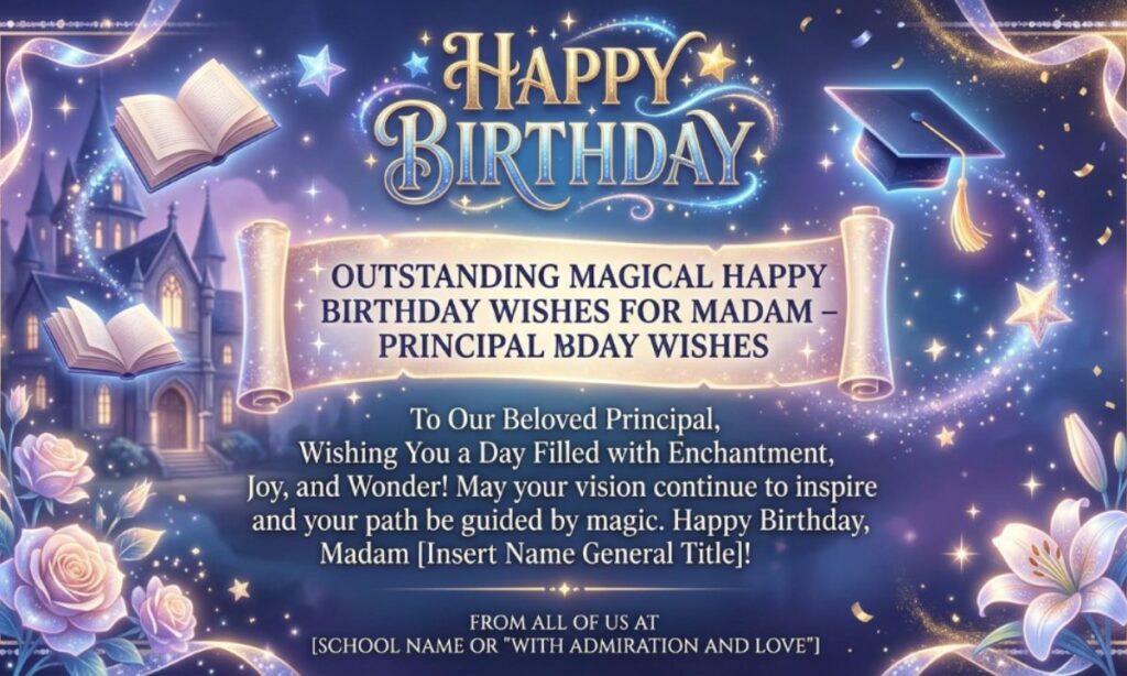 Outstanding Magical Happy Birthday Wishes For Madam – Principal Mam Bday Wishes