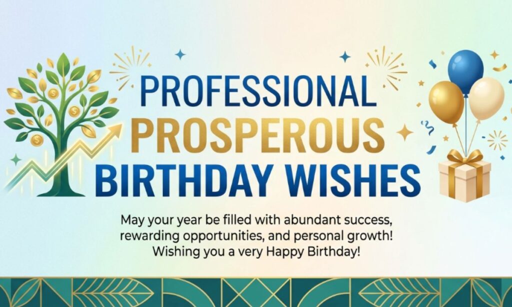Professional Prosperous Birthday Wishes