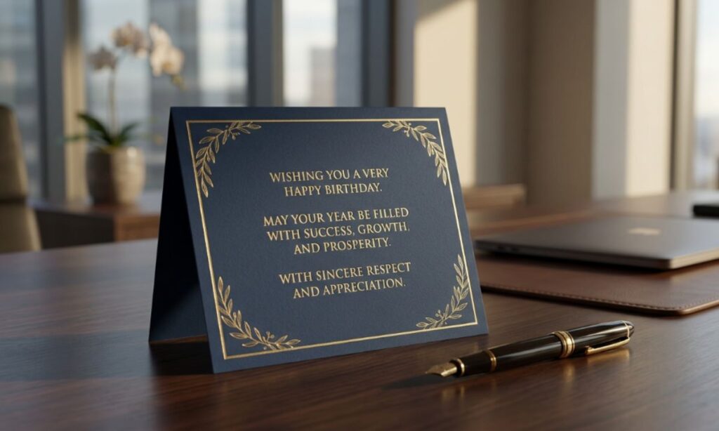 Professional & Respectful Birthday Wishes