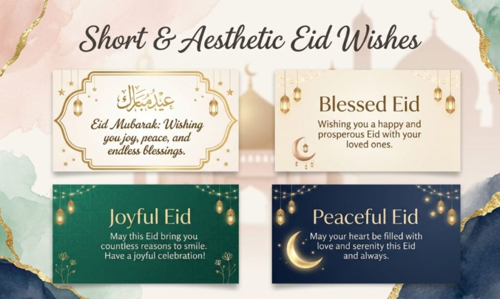 Short & Aesthetic Eid Wishes