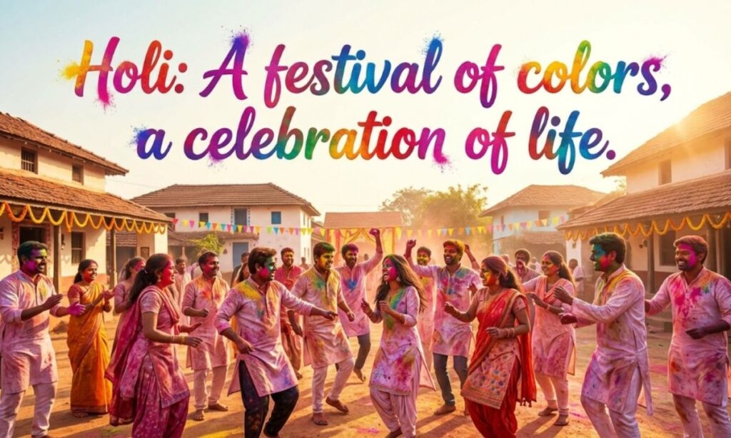 Short Holi Captions for Social Media