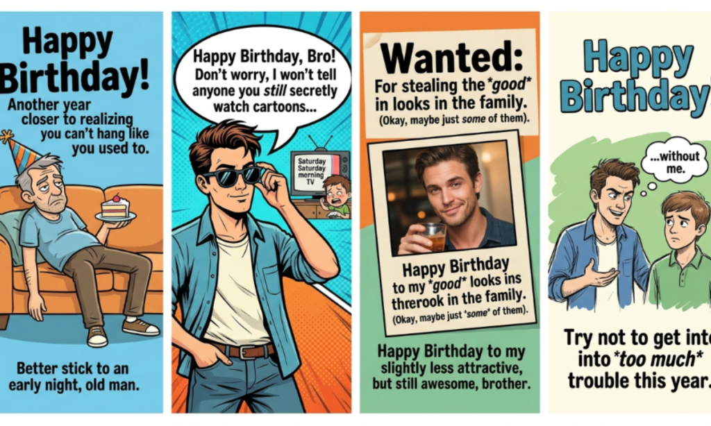 Short Naughty Birthday Lines for Brother