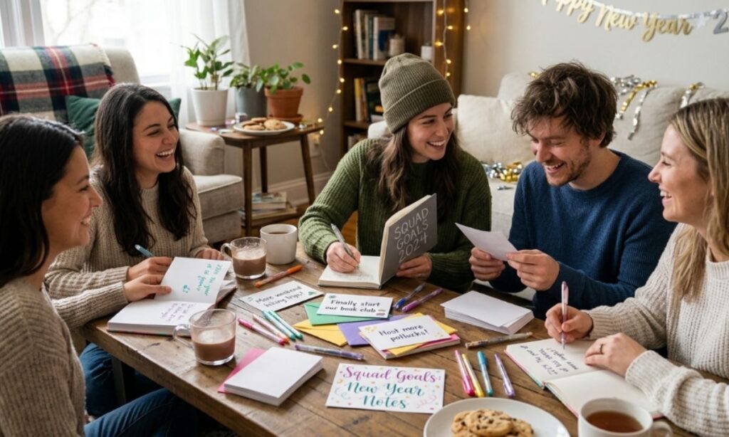 Squad Goals New Year Notes for Friends